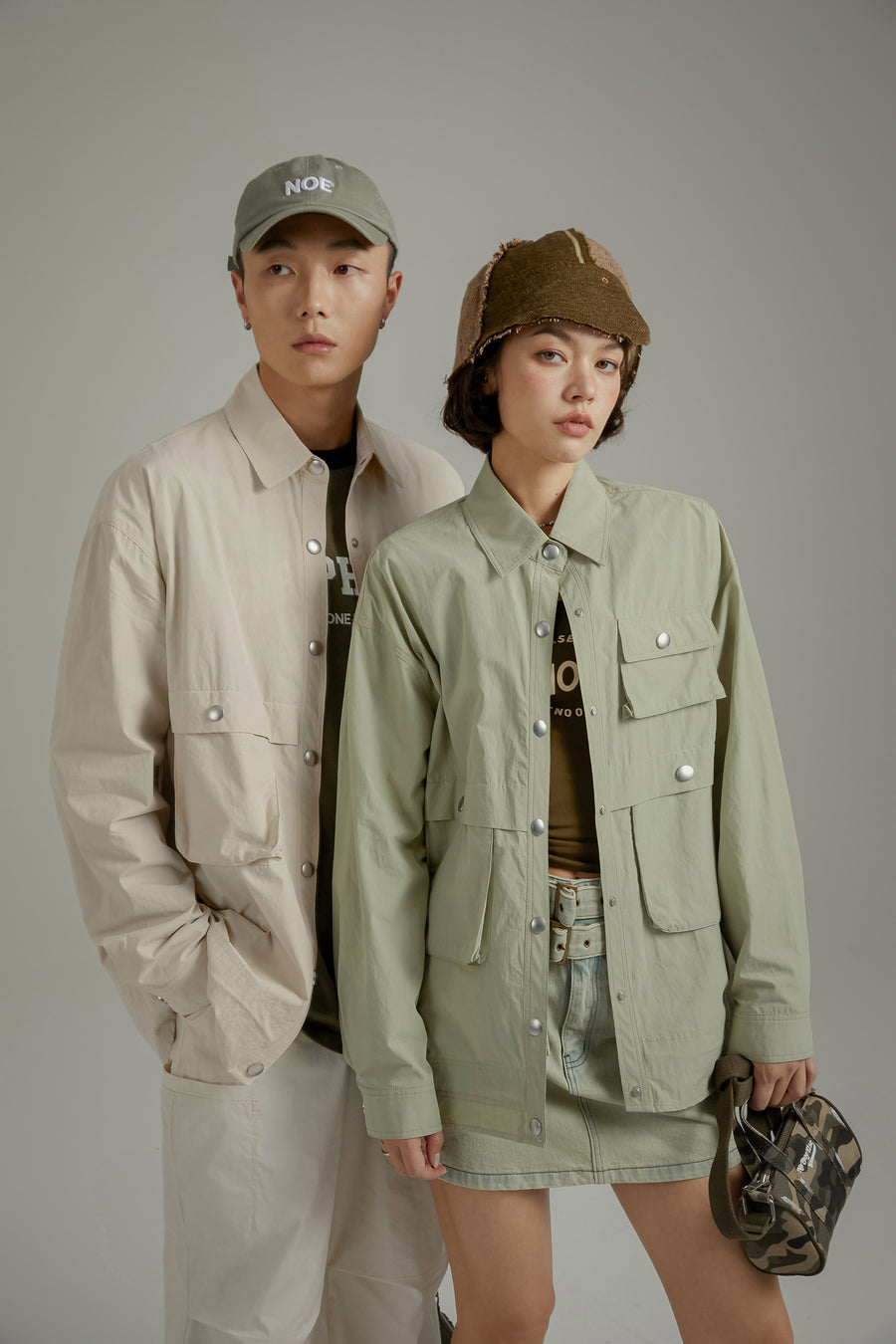 CHUU Colo Multi-Pocket Boxy Shirt Jacket