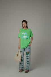 Nice To Meet Chuu Off-The-Shoulder Cherry T-Shirt