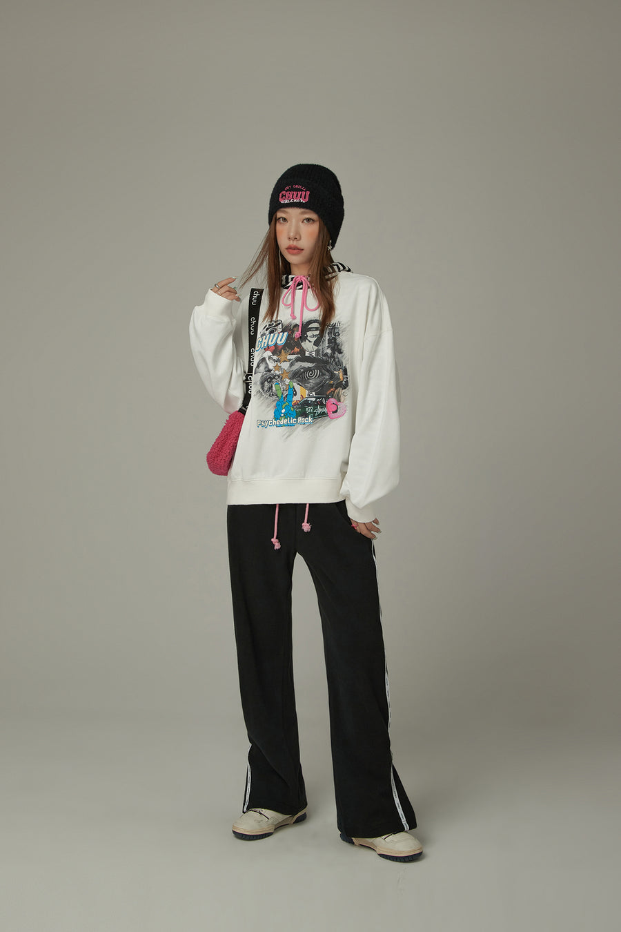 CHUU Printed Icons Rock Sweatshirt