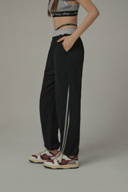 Line Side Straps Baggy Jogger Pants