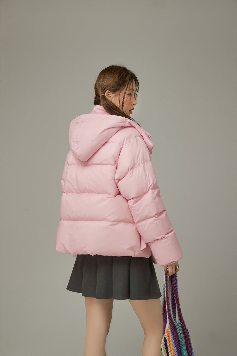 CHUU Solid Hooded Padded Jacket