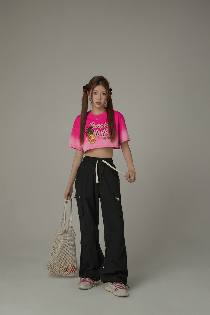 Gradient Bosa Nova Cropped T-Shirt