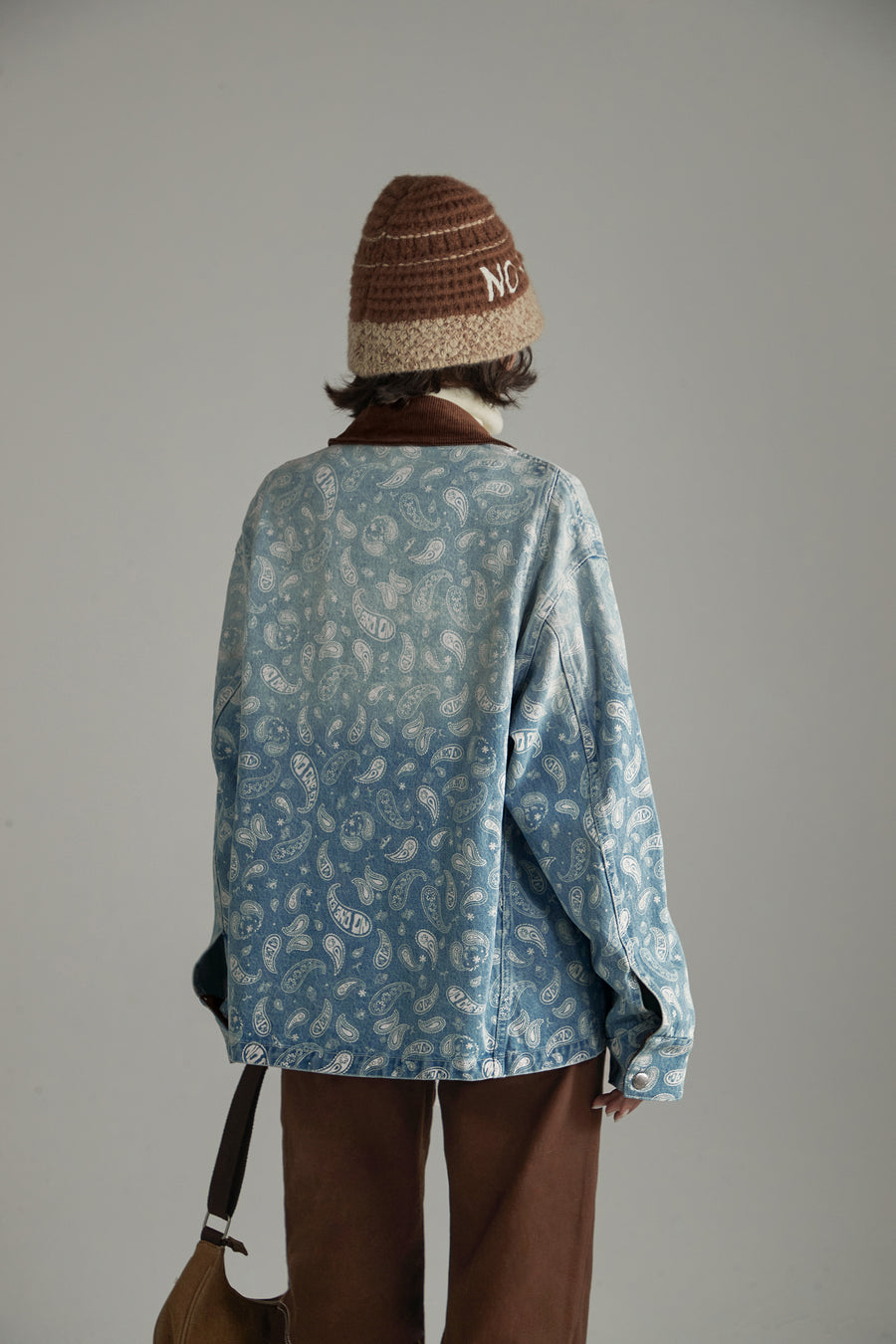 CHUU Paisley Pocket Denim Jacket