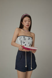 Chuu Colored Printed Tube Top