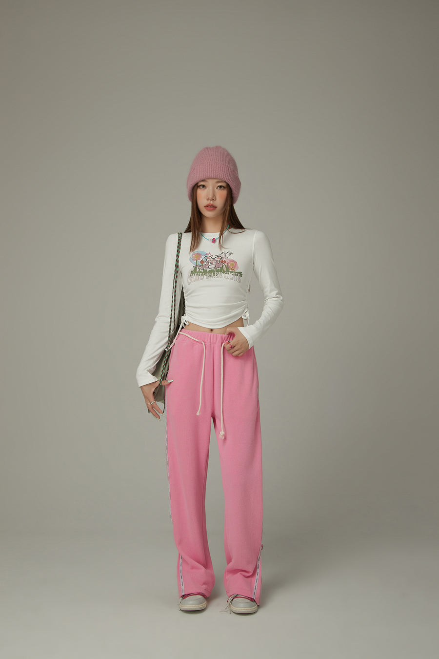 CHUU String Wide Sporty Pants