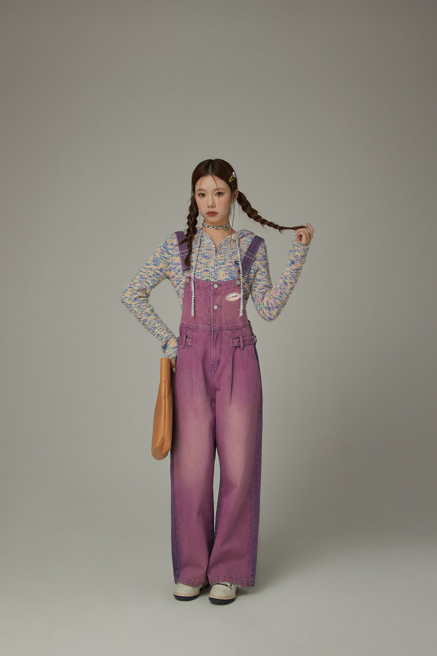 CHUU Cotton Button Overalls