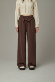 Logo String Wide Pants