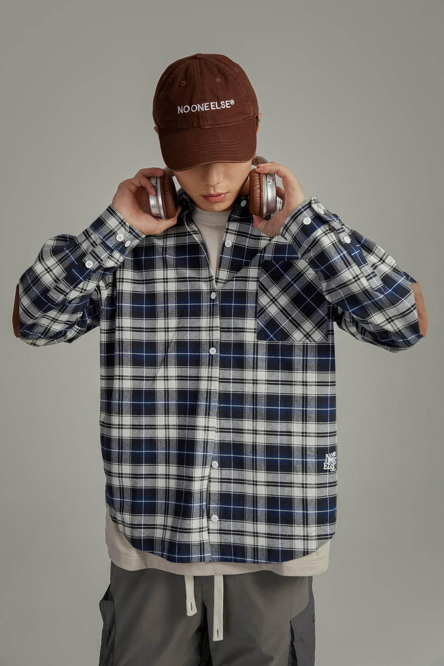 CHUU Checked Loose Fit Shirt