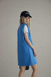 Noe Center Logo Sleeveless T-Shirt Dress