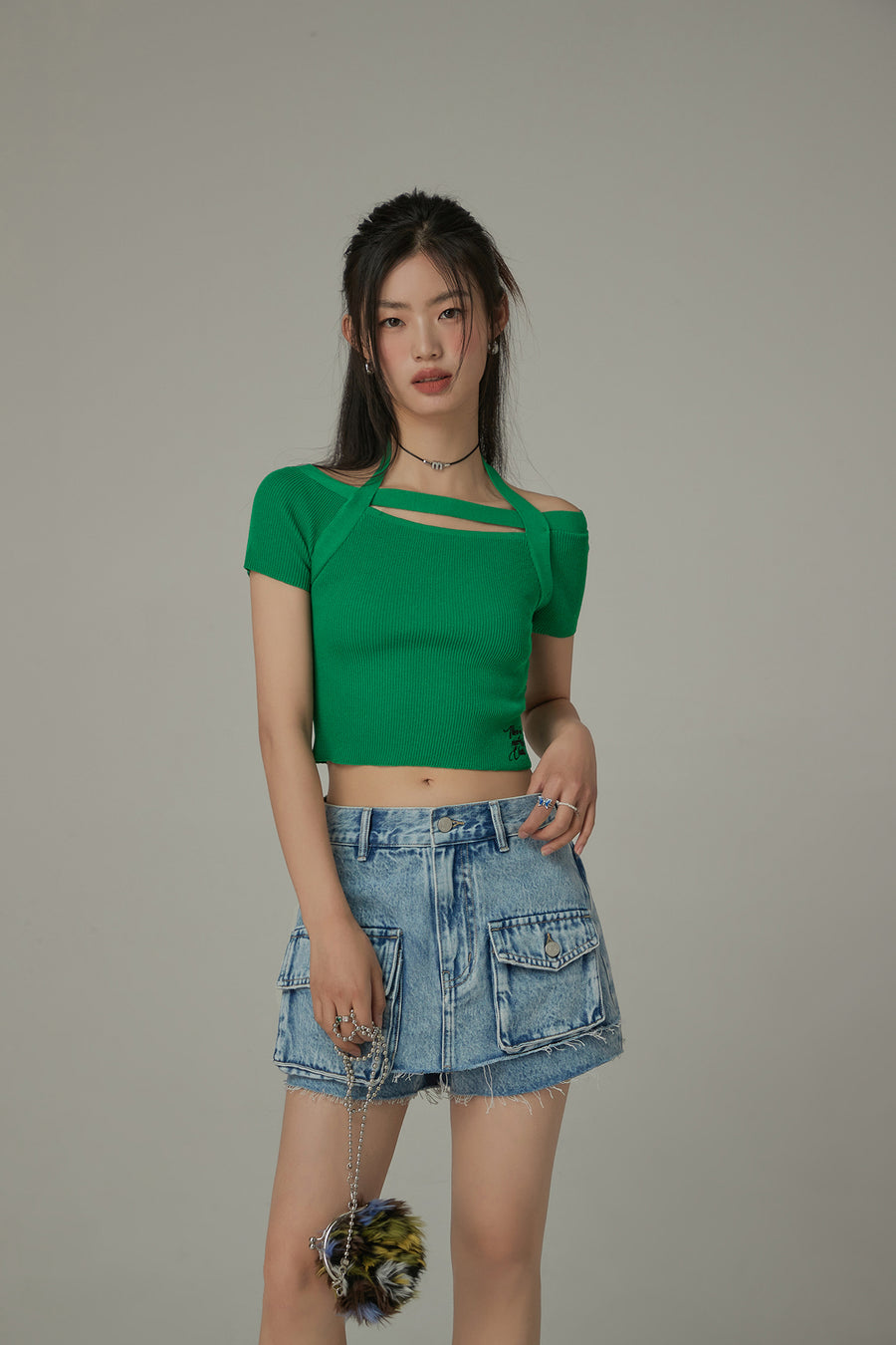 CHUU Denim Cut-Off Half Pants