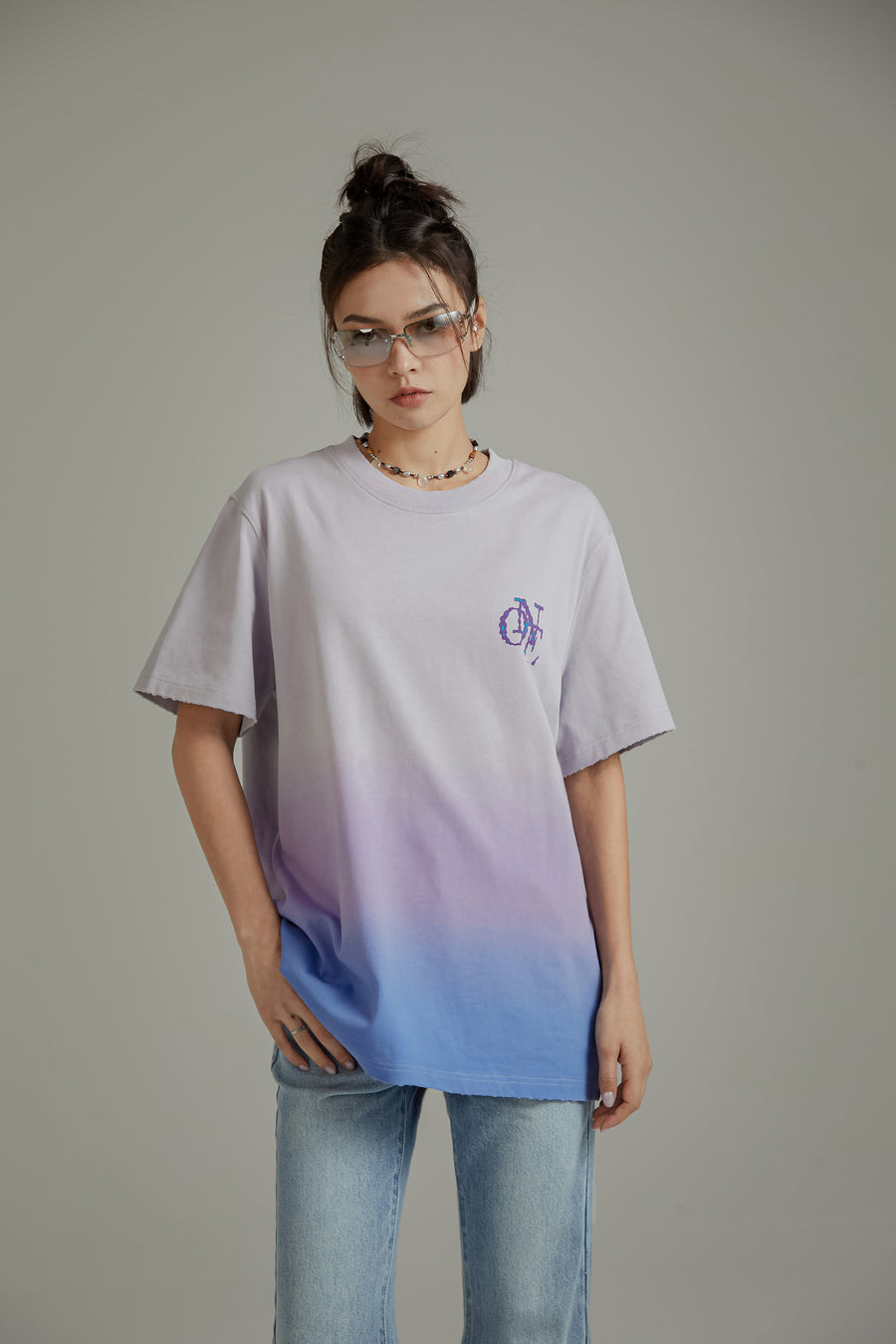 CHUU Logo Gradient Boxy T-Shirt