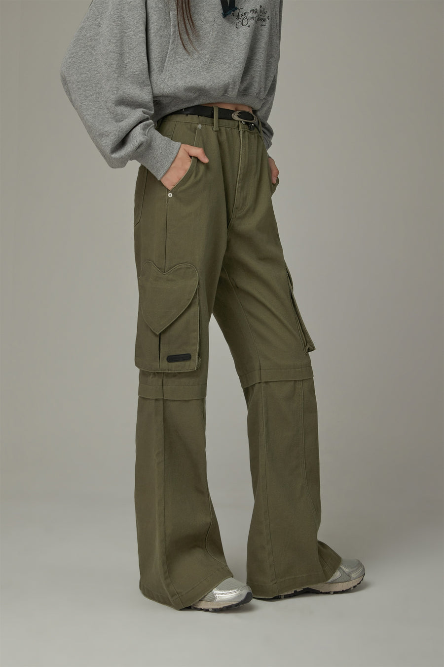 CHUU Bootcut Cargo Pocket Pants