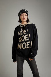 Logo Lettering Boxy Sweatshirt