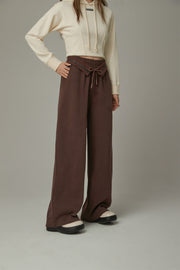 Logo String Wide Pants