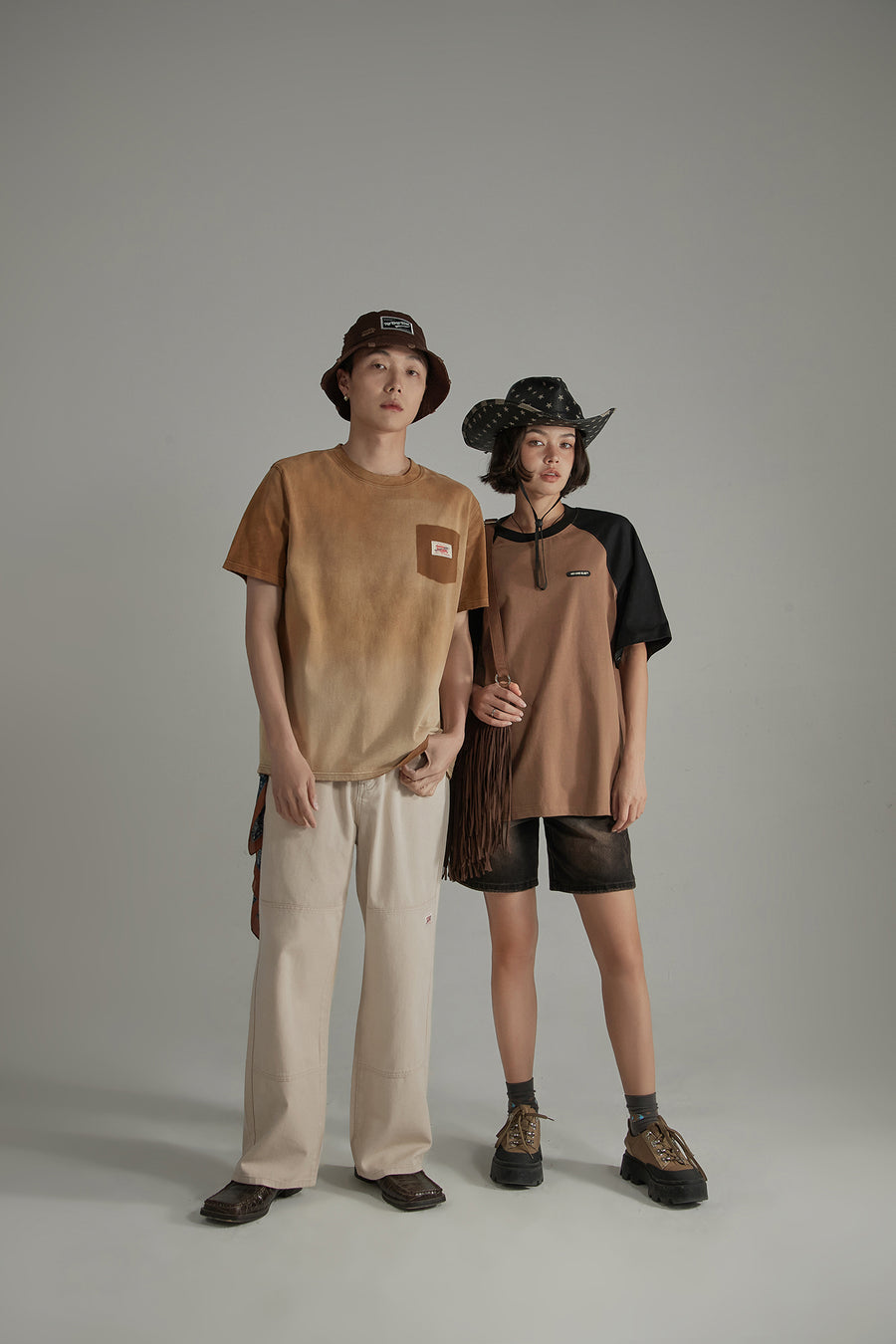 CHUU Daily Gradient Cotton Short Sleeve T-Shirt