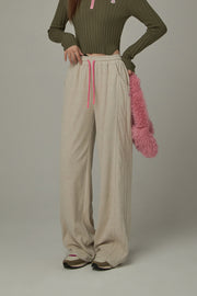 Elastic Casual Wide Pants