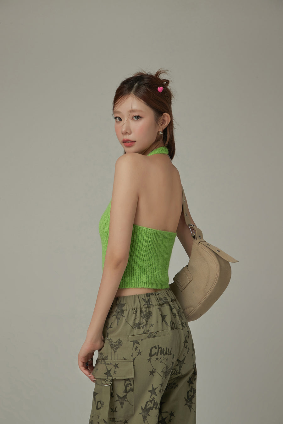 CHUU Halterneck Knit Sleeveless Top