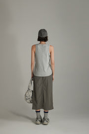 Basic Simple Sleeveless T-Shirt