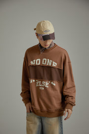 Logo Color Combination Overfit Sweatshirt