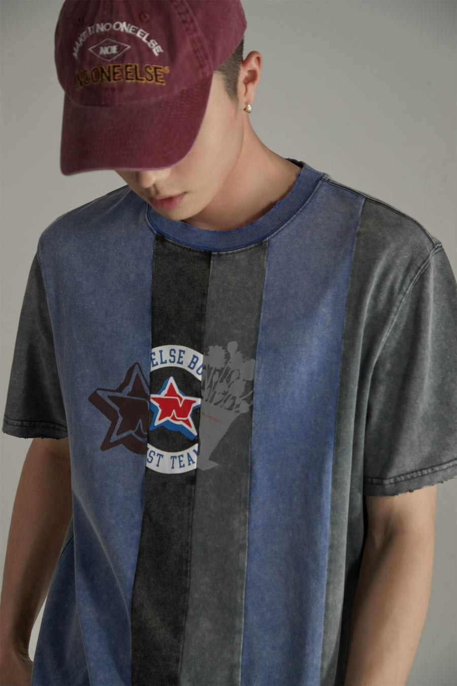 CHUU Vintage Stitched Centers Short Sleeve T-Shirt