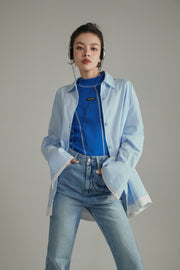 Color Matching Loose Fit Shirt