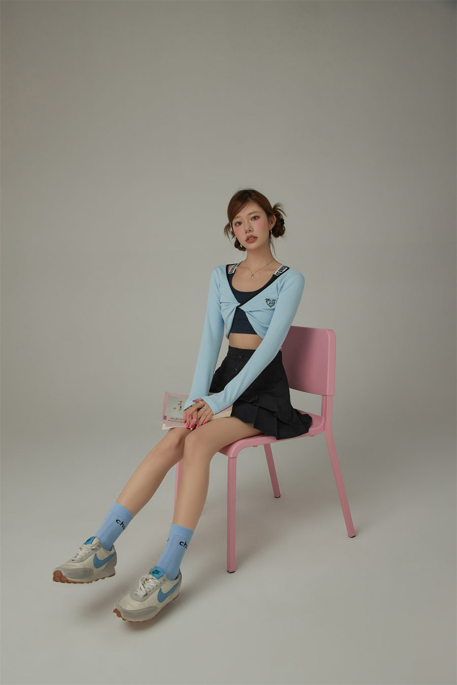 CHUU Logo Classic High Socks