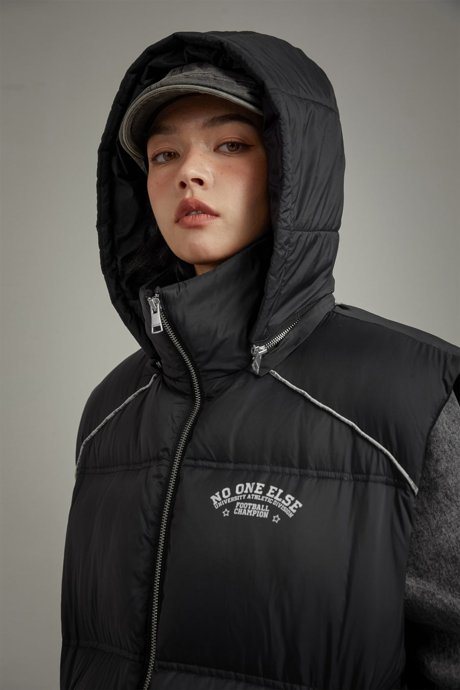 CHUU Hooded Padded Vest