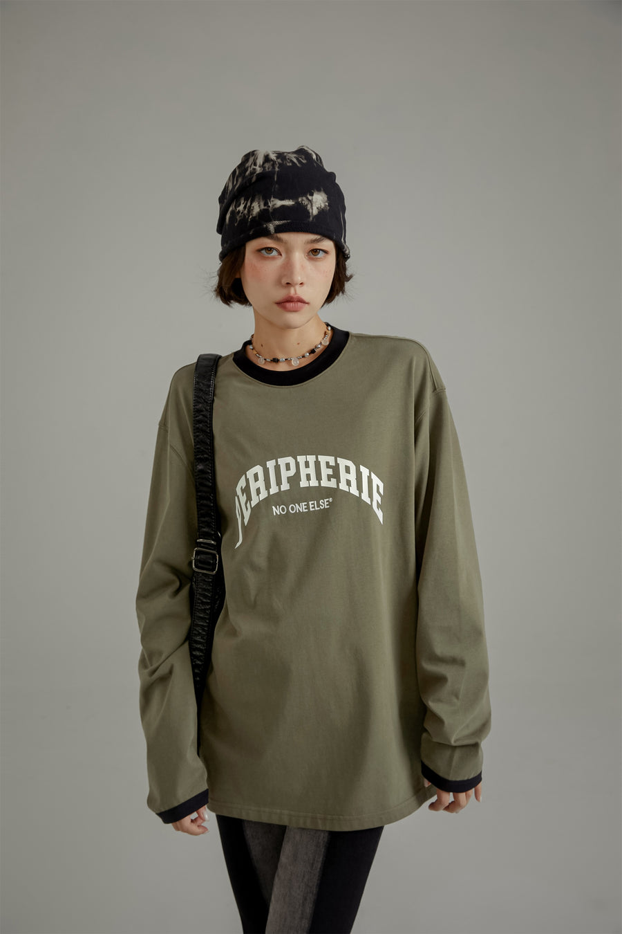 CHUU Peripherie Logo Line Color Long Sleeve T-Shirt