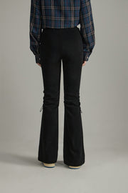 Shirring String Bootcut Pants