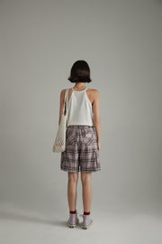 Cotton Halter Neck Sleeveless Noe Mushrooms Top