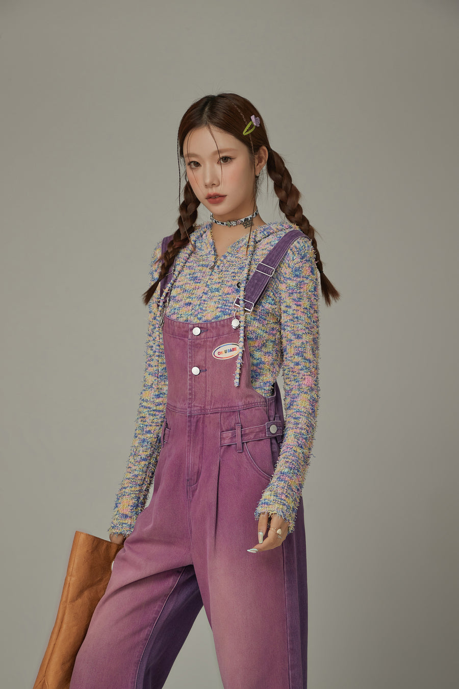 CHUU Cotton Button Overalls