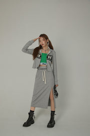 Slit Casual Sporty Long Skirt