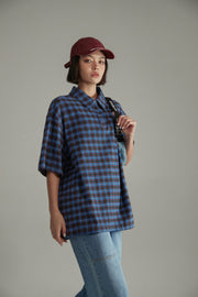 Retro Checked Loose Fit Shirt