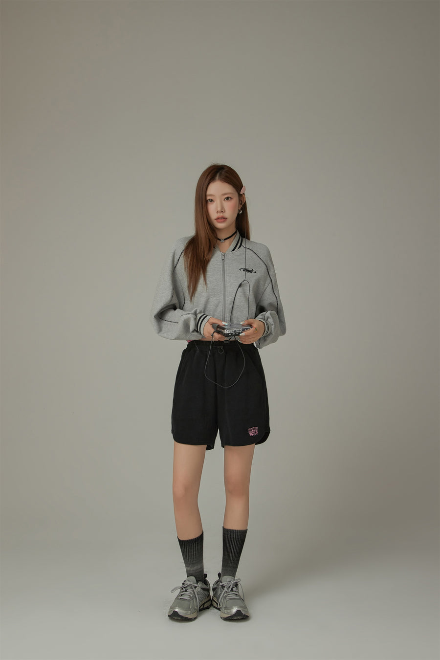 CHUU Varsity Color Sporty Cropped Jacket