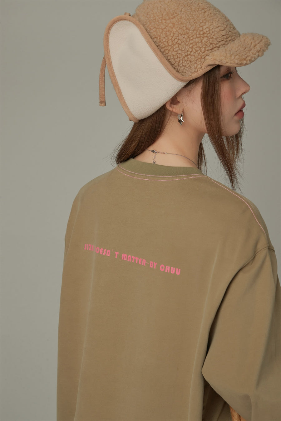 CHUU Basic Boxy Long Sleeve T-Shirt