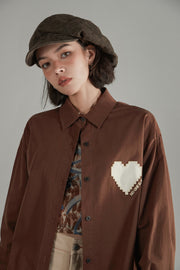 Heart Boxy Color Shirt