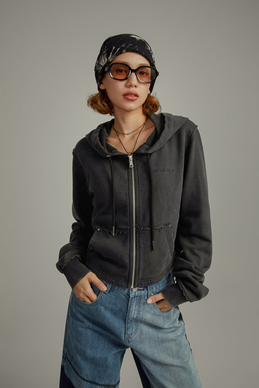 CHUU Basic Hood Zip-Up