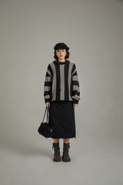 Vintage Color Scheme Stripe Knit Sweater