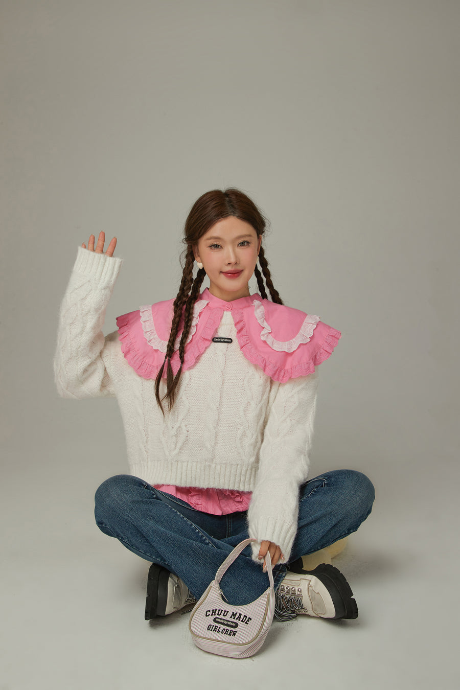 CHUU Twisted Loose Fit Knit Sweater