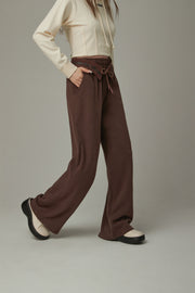 Logo String Wide Pants