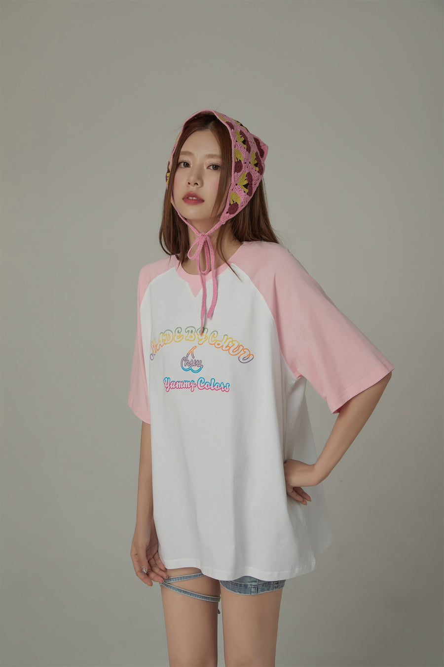 CHUU Color Blocked Yummy Colors Loose Fit T-Shirt