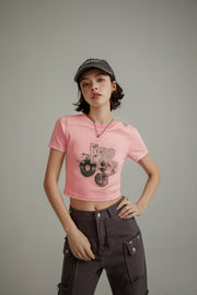 Vintage Color Crop T-Shirt