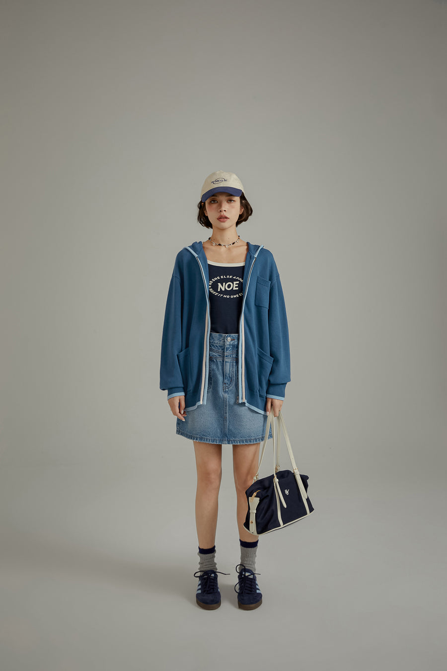 CHUU Basic Hooded Pocket Knit Cardigan