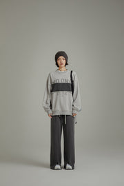 Logo Color Combination Overfit Sweatshirt