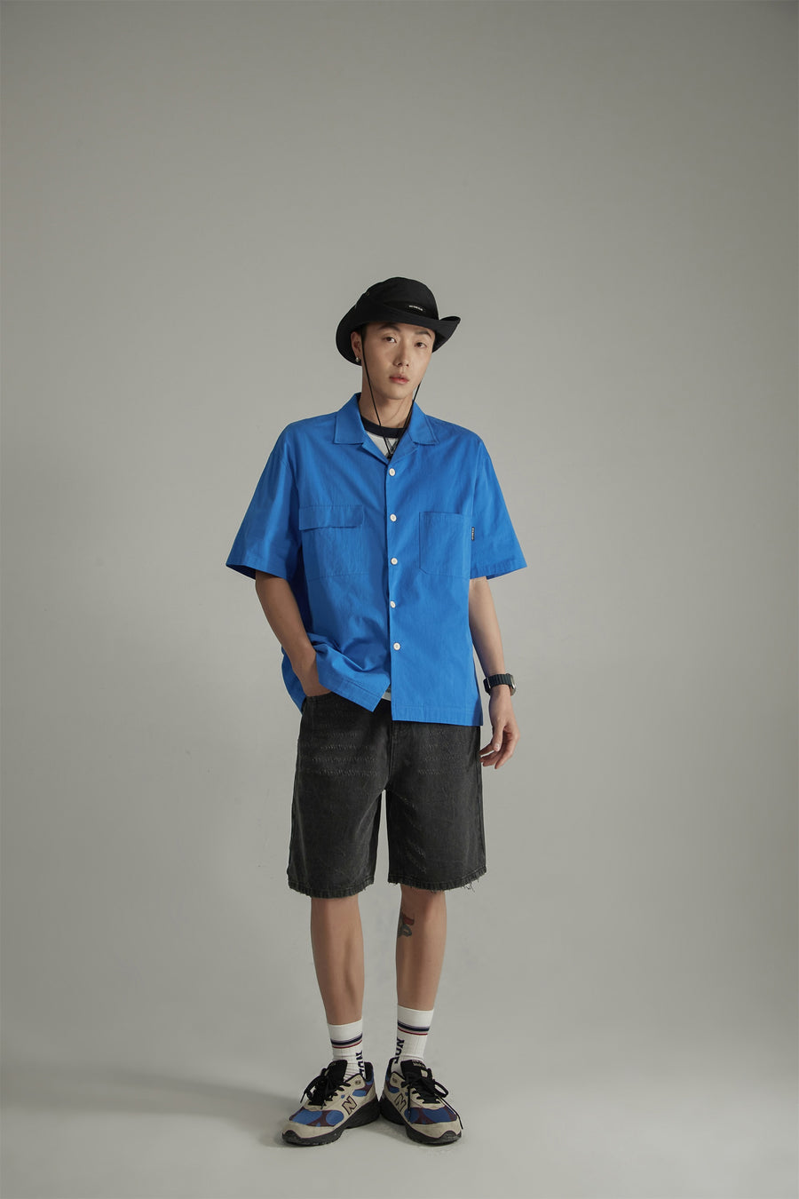 CHUU Cotton Loose Fit Button Up Shirt