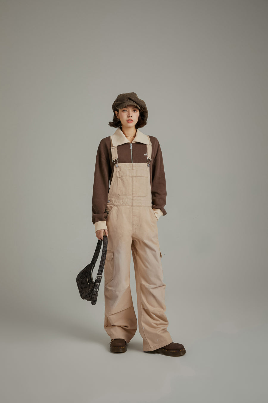 CHUU Simple Cargo Overall Pants