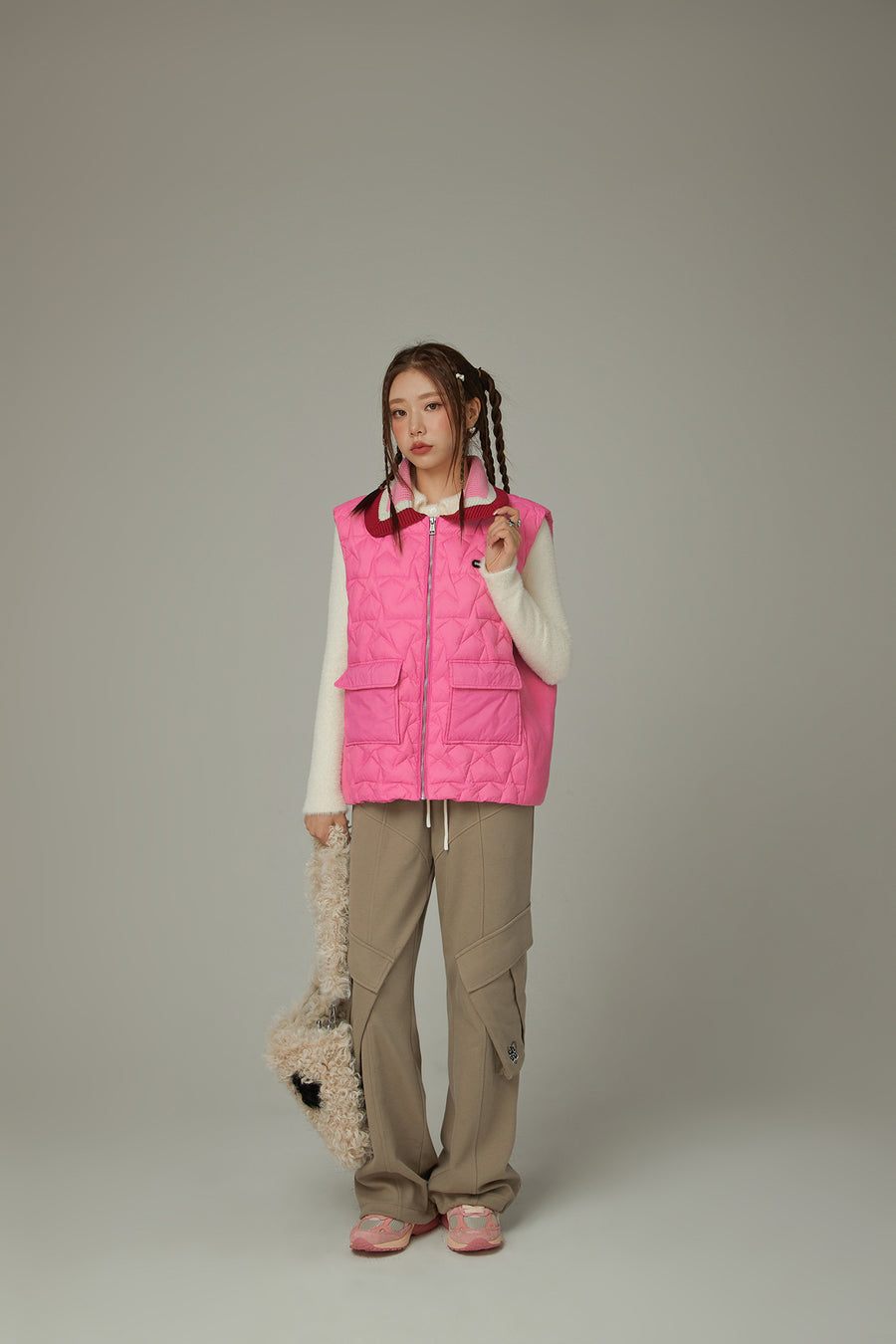 CHUU Quilted Padded Star Vest