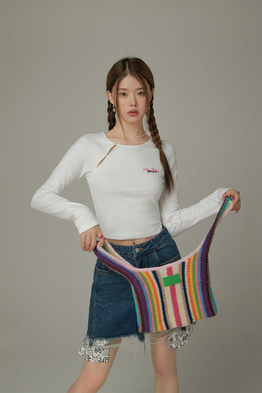 CHUU Button Long Sleeve T-Shirt