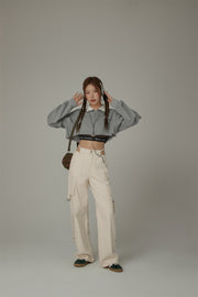 Pocket Straps Cargo Wide Pants