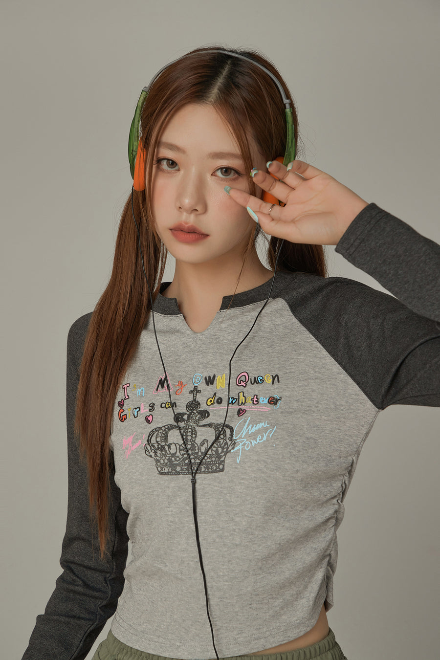 CHUU Friends Forever Color Raglan T-Shirt